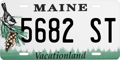 ME license plate 5682ST