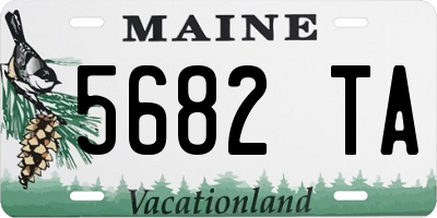 ME license plate 5682TA