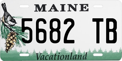 ME license plate 5682TB