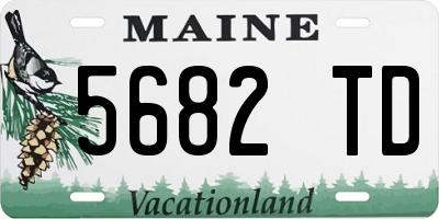 ME license plate 5682TD