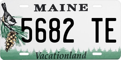 ME license plate 5682TE