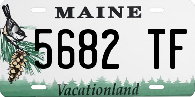 ME license plate 5682TF