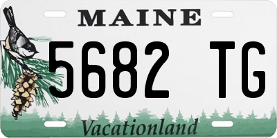 ME license plate 5682TG