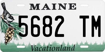 ME license plate 5682TM