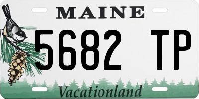 ME license plate 5682TP
