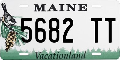 ME license plate 5682TT