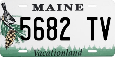 ME license plate 5682TV