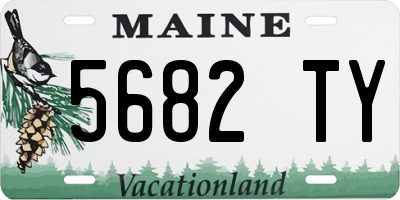 ME license plate 5682TY