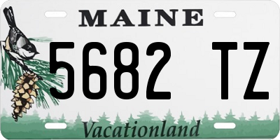ME license plate 5682TZ