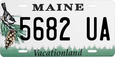 ME license plate 5682UA