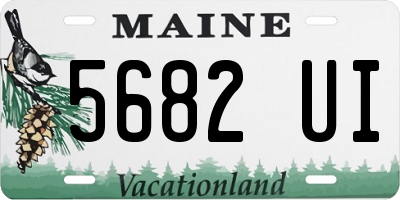 ME license plate 5682UI