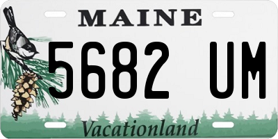 ME license plate 5682UM