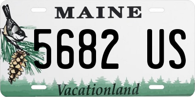 ME license plate 5682US