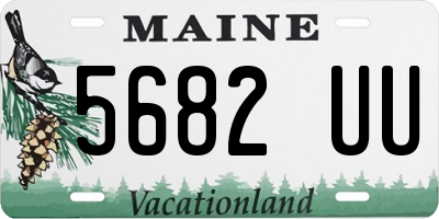 ME license plate 5682UU