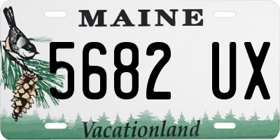 ME license plate 5682UX