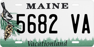 ME license plate 5682VA