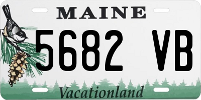 ME license plate 5682VB