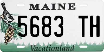 ME license plate 5683TH