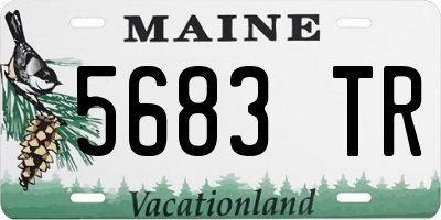 ME license plate 5683TR