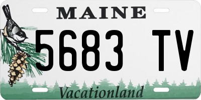 ME license plate 5683TV
