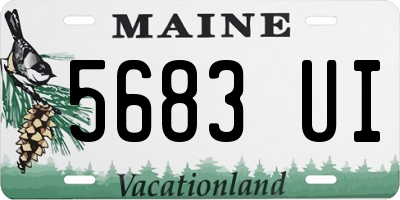 ME license plate 5683UI