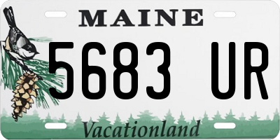 ME license plate 5683UR