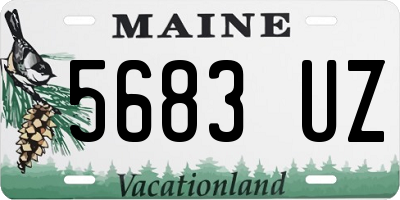 ME license plate 5683UZ