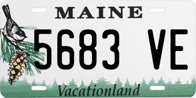 ME license plate 5683VE
