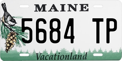 ME license plate 5684TP
