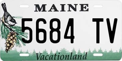 ME license plate 5684TV