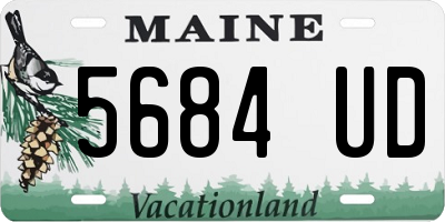 ME license plate 5684UD