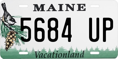 ME license plate 5684UP