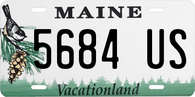 ME license plate 5684US