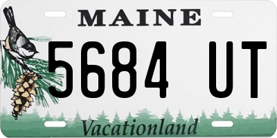 ME license plate 5684UT