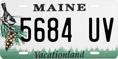 ME license plate 5684UV