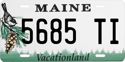 ME license plate 5685TI