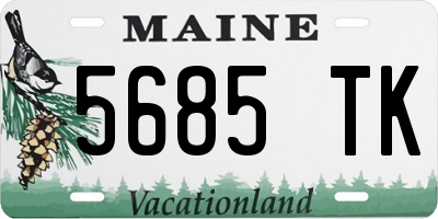 ME license plate 5685TK