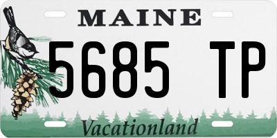 ME license plate 5685TP