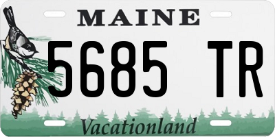ME license plate 5685TR