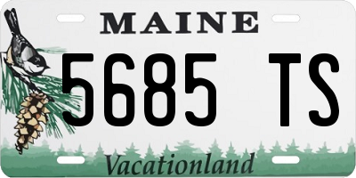 ME license plate 5685TS