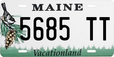 ME license plate 5685TT