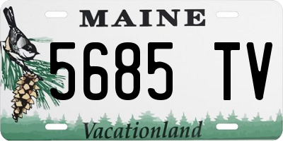 ME license plate 5685TV