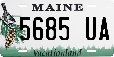 ME license plate 5685UA