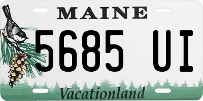ME license plate 5685UI