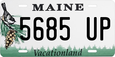 ME license plate 5685UP