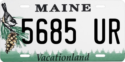 ME license plate 5685UR