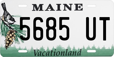 ME license plate 5685UT