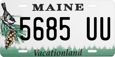 ME license plate 5685UU