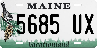 ME license plate 5685UX