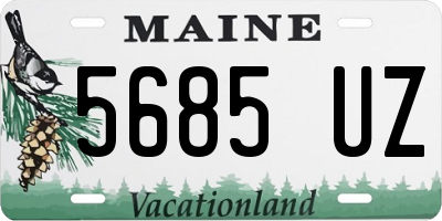 ME license plate 5685UZ